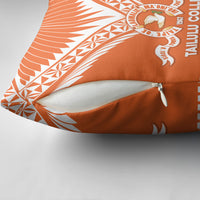 Tonga Tailulu College Pillow Cover Tongan Kupesi Pattern