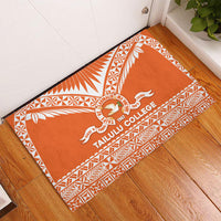 Tonga Tailulu College Rubber Doormat Tongan Kupesi Pattern LT05 - Polynesian Pride