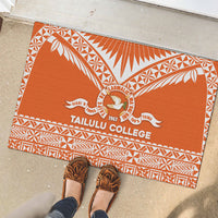 Tonga Tailulu College Rubber Doormat Tongan Kupesi Pattern LT05 - Polynesian Pride