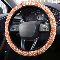 Tonga Tailulu College Steering Wheel Cover Tongan Kupesi Pattern LT05 - Polynesian Pride