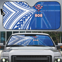 Hawaii 808 Auto Sun Shade Unique Style LT05 Blue - Polynesian Pride