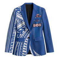 Personalised Hawaii 808 Blazer Unique Style LT05 Unisex Blue - Polynesian Pride