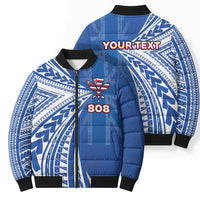 Personalised Hawaii 808 Bomber Puffer Jacket Unique Style LT05 - Polynesian Pride