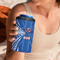 Personalised Hawaii 808 4 in 1 Can Cooler Tumbler Unique Style LT05 - Polynesian Pride