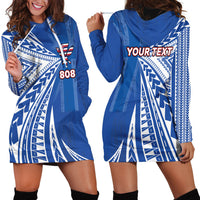 Personalised Hawaii 808 Hoodie Dress Unique Style LT05 - Polynesian Pride
