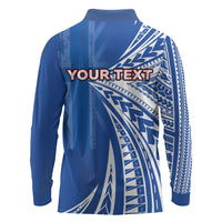 Personalised Hawaii 808 Long Sleeve Polo Shirt Unique Style LT05 - Polynesian Pride