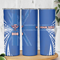 Personalised Hawaii 808 Skinny Tumbler Unique Style LT05 - Polynesian Pride