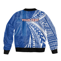 Personalised Hawaii 808 Sleeve Zip Bomber Jacket Unique Style LT05 - Polynesian Pride