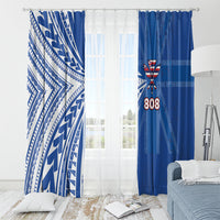 Hawaii 808 Window Curtain Unique Style LT05 - Polynesian Pride