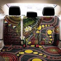 Vanuatu And Australia Aboriginal Back Car Seat Cover Iguana And Kangaroo Together LT05 - Polynesian Pride