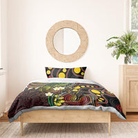 Vanuatu And Australia Aboriginal Bedding Set Iguana And Kangaroo Together LT05 - Polynesian Pride
