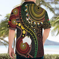 Vanuatu And Australia Aboriginal Hawaiian Shirt Iguana And Kangaroo Together LT05 - Polynesian Pride