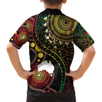 Vanuatu And Australia Aboriginal Hawaiian Shirt Iguana And Kangaroo Together LT05 - Polynesian Pride