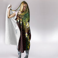 Vanuatu And Australia Aboriginal Hooded Blanket Iguana And Kangaroo Together LT05 - Polynesian Pride