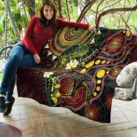 Vanuatu And Australia Aboriginal Quilt Iguana And Kangaroo Together LT05 - Polynesian Pride