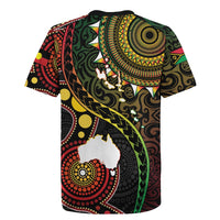 Vanuatu And Australia Aboriginal Rugby Jersey Iguana And Kangaroo Together LT05 - Polynesian Pride