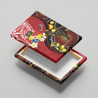 Tonga Ngatu And Australia Aboriginal Canvas Wall Art Tongan Dove And Kangaroo Together LT05 - Polynesian Pride