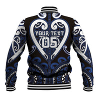 Custom Aotearoa Ngati Tuwharetoa Baseball Jacket Maori Tribal Pattern LT05 - Polynesian Pride