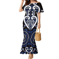 Custom Aotearoa Ngati Tuwharetoa Family Matching Mermaid Dress and Hawaiian Shirt Maori Tribal Pattern