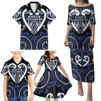 Custom Aotearoa Ngati Tuwharetoa Family Matching Puletasi and Hawaiian Shirt Maori Tribal Pattern LT05 - Polynesian Pride