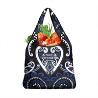 Aotearoa Ngati Tuwharetoa Grocery Bag Maori Tribal Pattern LT05 1-pack One Size Navy - Polynesian Pride