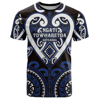 Custom Aotearoa Ngati Tuwharetoa T Shirt Maori Tribal Pattern