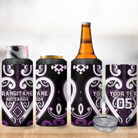 Custom Aotearoa Rangitane 4 in 1 Can Cooler Tumbler Maori Tribal Pattern LT05 - Polynesian Pride