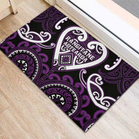 Aotearoa Rangitane Rubber Doormat Maori Tribal Pattern
