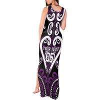 Custom Aotearoa Rangitane Tank Maxi Dress Maori Tribal Pattern