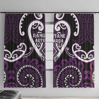 Aotearoa Rangitane Window Curtain Maori Tribal Pattern