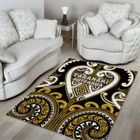 Aotearoa Taranaki Area Rug Maori Tribal Pattern