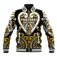 Custom Aotearoa Taranaki Baseball Jacket Maori Tribal Pattern LT05 Unisex Yellow - Polynesian Pride