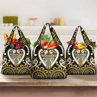Aotearoa Taranaki Grocery Bag Maori Tribal Pattern LT05 3-pack One Size Yellow - Polynesian Pride