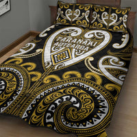 Aotearoa Taranaki Quilt Bed Set Maori Tribal Pattern