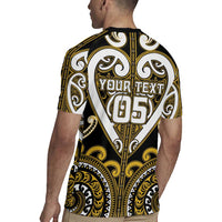 Custom Aotearoa Taranaki Rugby Jersey Maori Tribal Pattern LT05 - Polynesian Pride