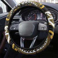 Aotearoa Taranaki Steering Wheel Cover Maori Tribal Pattern LT05 - Polynesian Pride