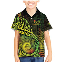 Personalised Fiji Lovoni Day Family Matching Mermaid Dress and Hawaiian Shirt 154th Years