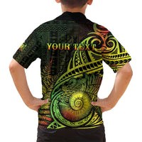 Personalised Fiji Lovoni Day Family Matching Off Shoulder Maxi Dress and Hawaiian Shirt 154th Years