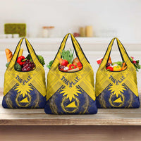 Tokelau Tokehega Day Grocery Bag National Badge Special Style LT05 3-pack One Size Yellow - Polynesian Pride