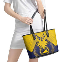 Tokelau Tokehega Day Leather Tote Bag National Badge Special Style LT05 - Polynesian Pride