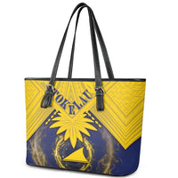 Tokelau Tokehega Day Leather Tote Bag National Badge Special Style LT05 - Polynesian Pride