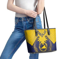 Tokelau Tokehega Day Leather Tote Bag National Badge Special Style LT05 - Polynesian Pride