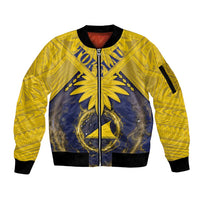 Tokelau Tokehega Day Sleeve Zip Bomber Jacket National Badge Special Style - Polynesian Pride