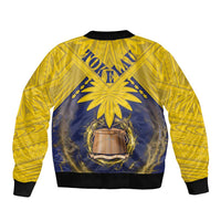 Tokelau Tokehega Day Sleeve Zip Bomber Jacket National Badge Special Style - Polynesian Pride