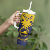 Tokelau Tokehega Day Tumbler With Handle National Badge Special Style - Polynesian Pride