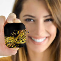 Kosrae Liberation Day AirPods Case Polynesian Floral Tattoo LT05 Gold - Polynesian Pride