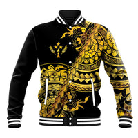 Kosrae Liberation Day Baseball Jacket Polynesian Floral Tattoo - Polynesian Pride