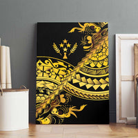 Kosrae Liberation Day Canvas Wall Art Polynesian Floral Tattoo - Polynesian Pride