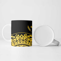 Kosrae Liberation Day Ceramic Mug Polynesian Floral Tattoo - Polynesian Pride
