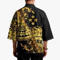 Kosrae Liberation Day Kimono Polynesian Floral Tattoo - Polynesian Pride